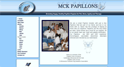 Desktop Screenshot of mckpapillons.com