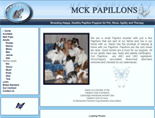 Tablet Screenshot of mckpapillons.com